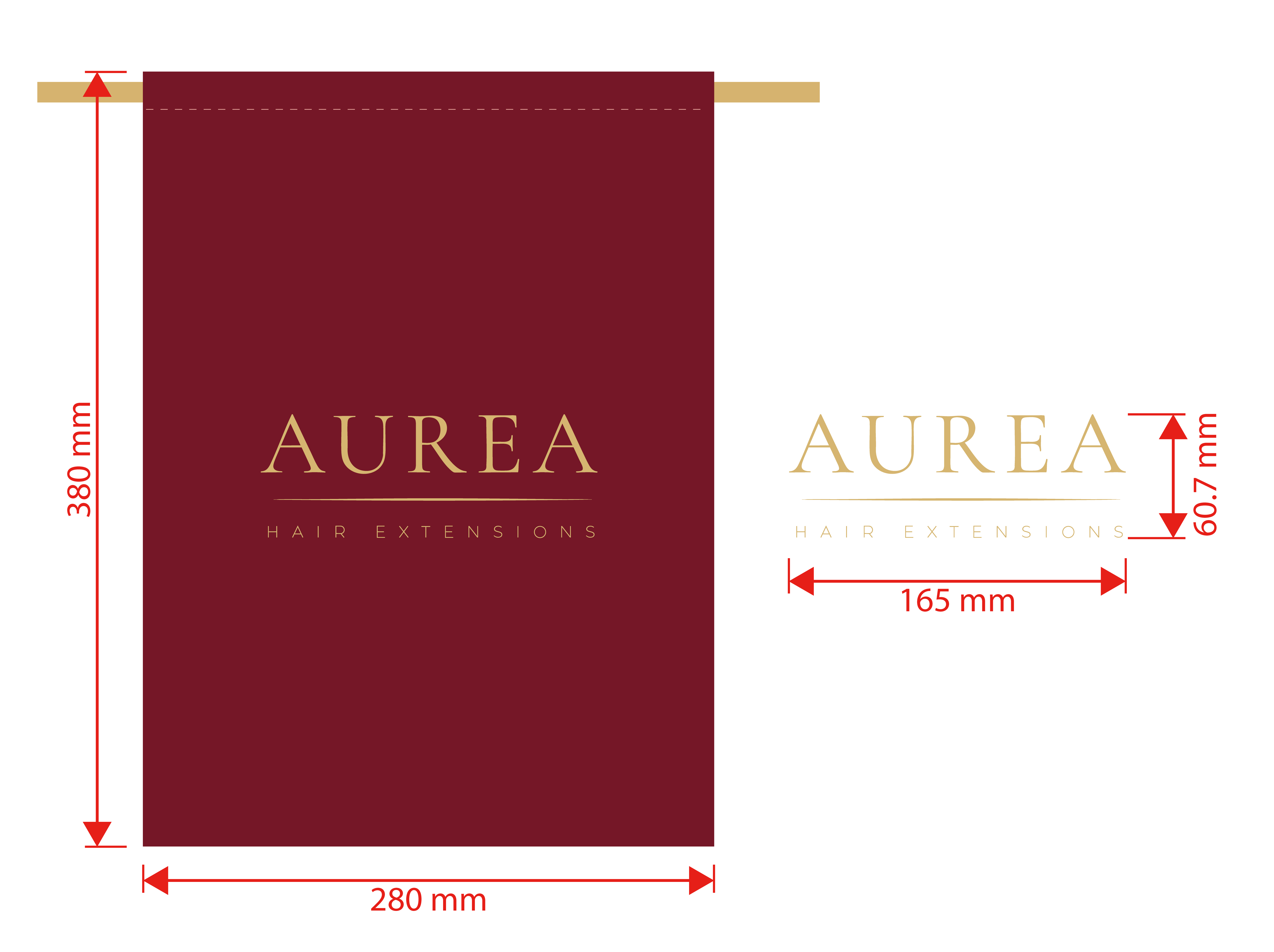 Custom pouch specification for size and branding planning