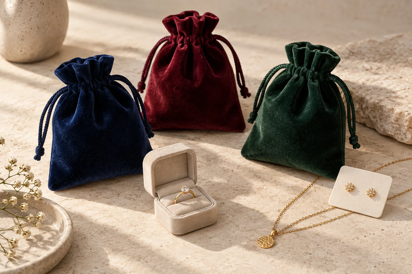 Velvet Pouches Bulk: Jewelry Packaging, Custom Logos And Wholesale Buying Guide