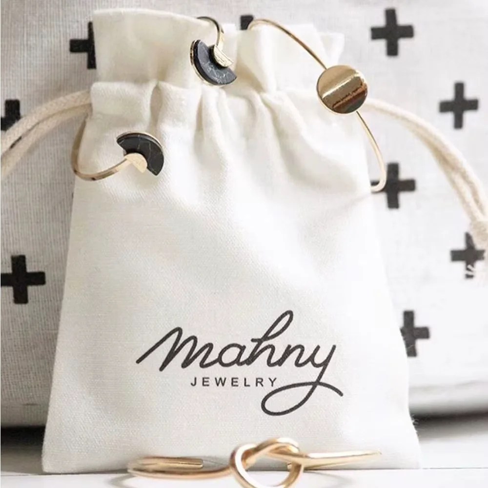 Printed Cotton Drawstring Bag product view 6