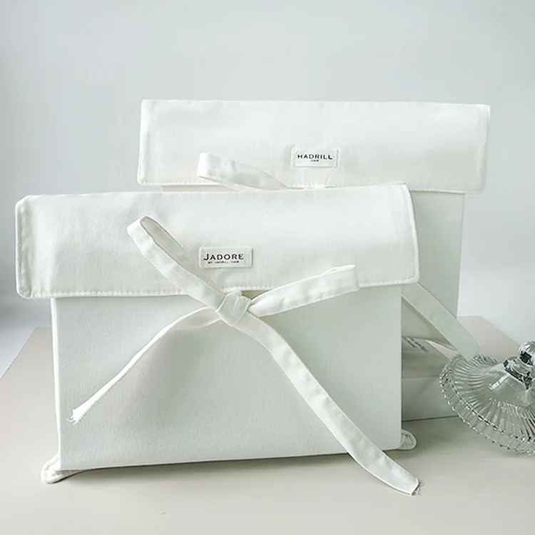 Cotton Gift Pouch With Ribbon product view 3