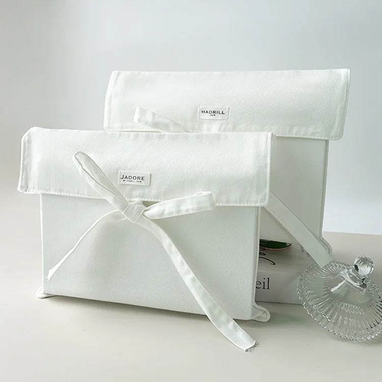 Cotton Gift Pouch With Ribbon product view 4