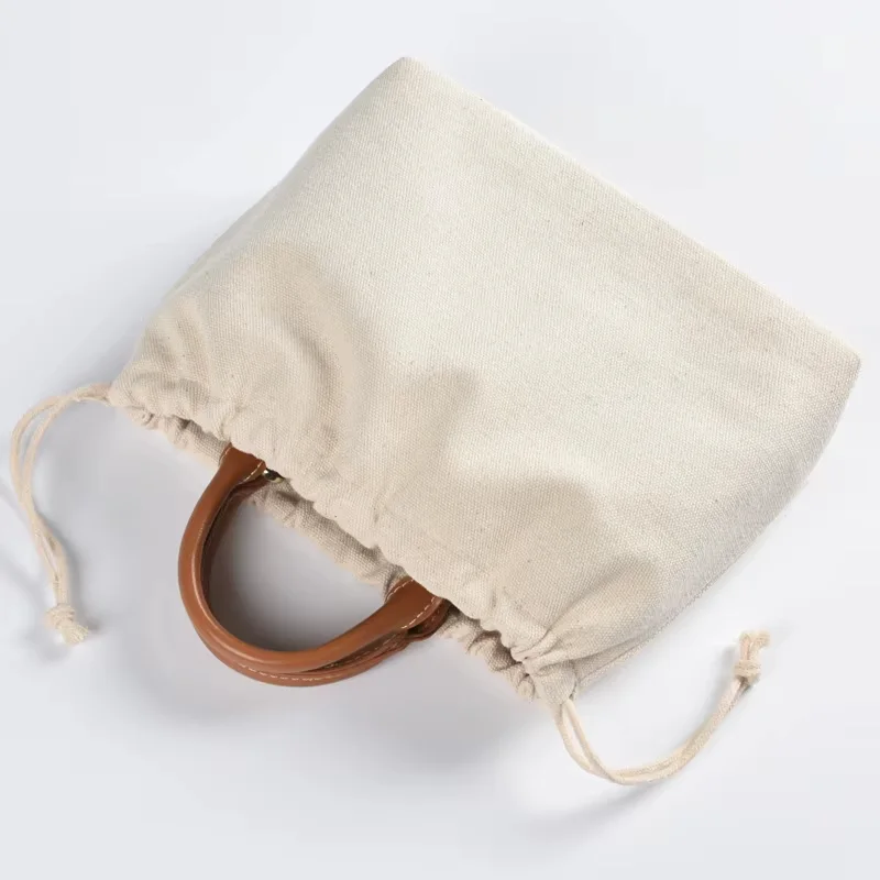 Cotton Drawstring Handbag product view 5