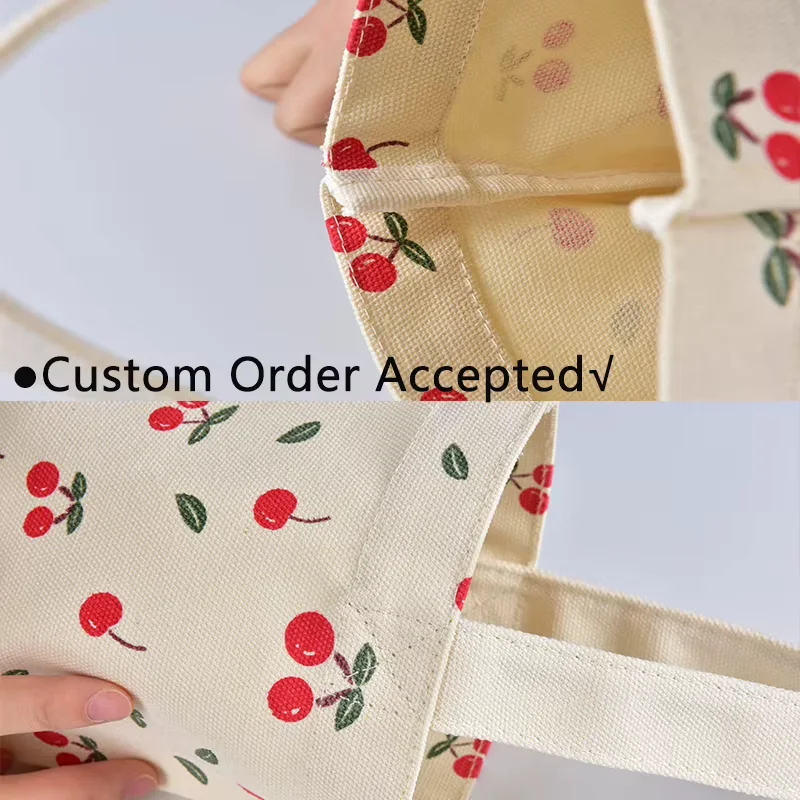 Printed Cotton Mini Tote Bag product view 4