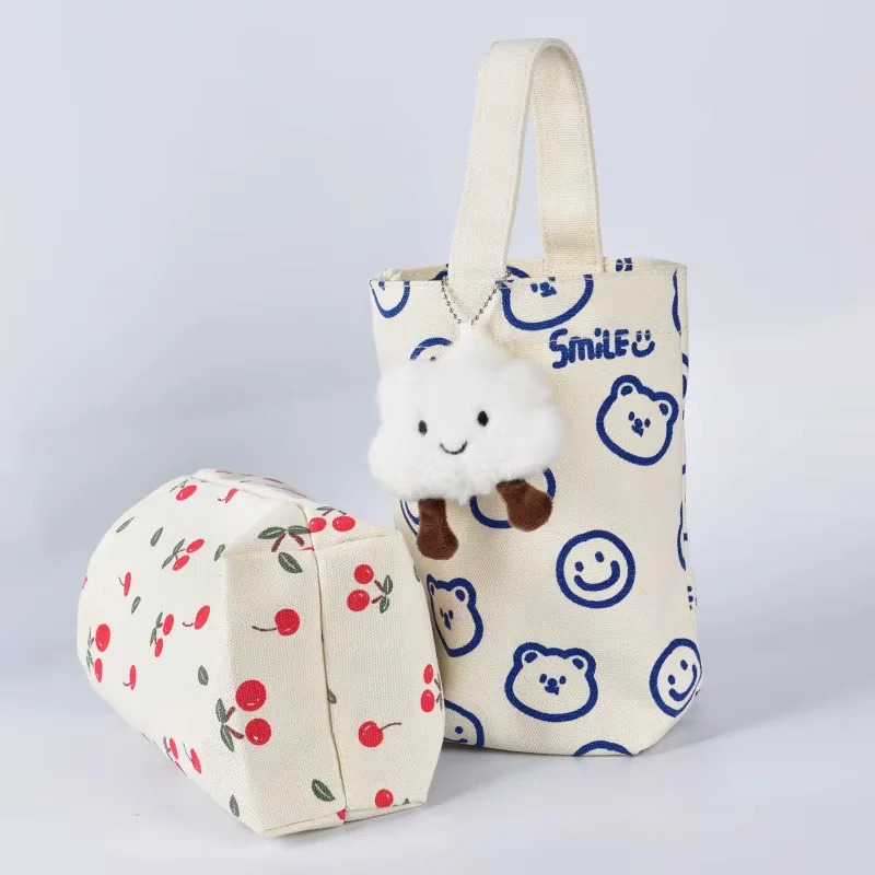 Printed Cotton Mini Tote Bag product view 5