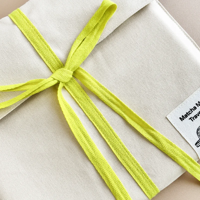 Cotton Gift Pouch With Ribbon Closure product view 4