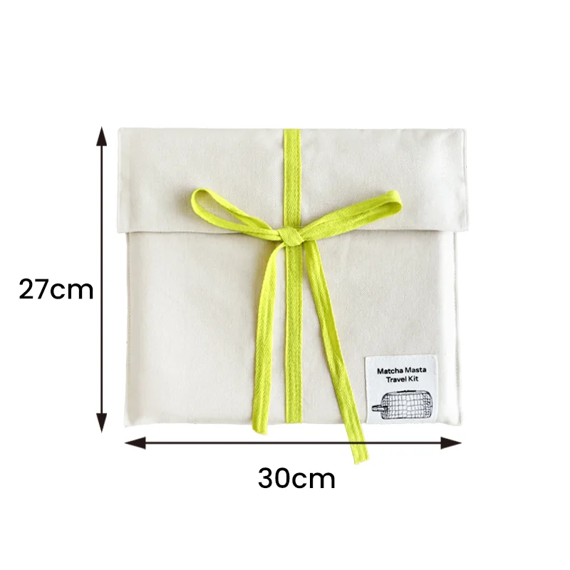 Cotton Gift Pouch With Ribbon Closure product view 5