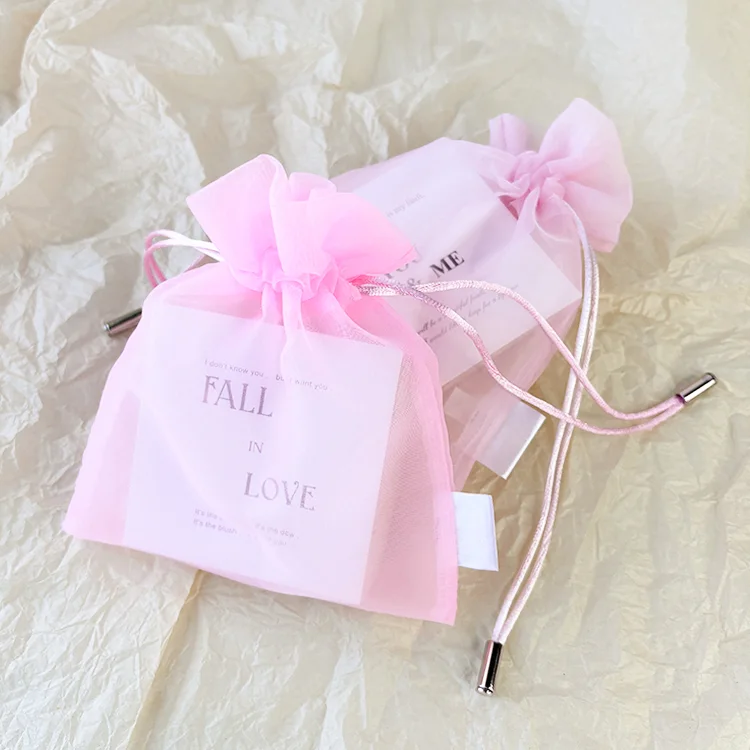 Sheer Organza Drawstring Gift Bag product view 4