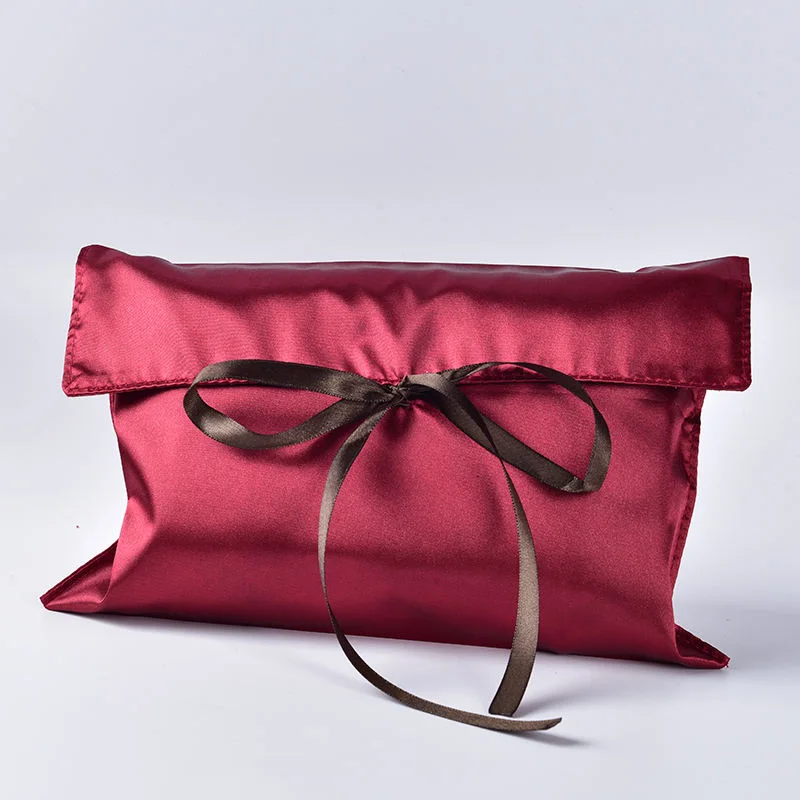 Satin Drawstring Pouch With Logo product view 6
